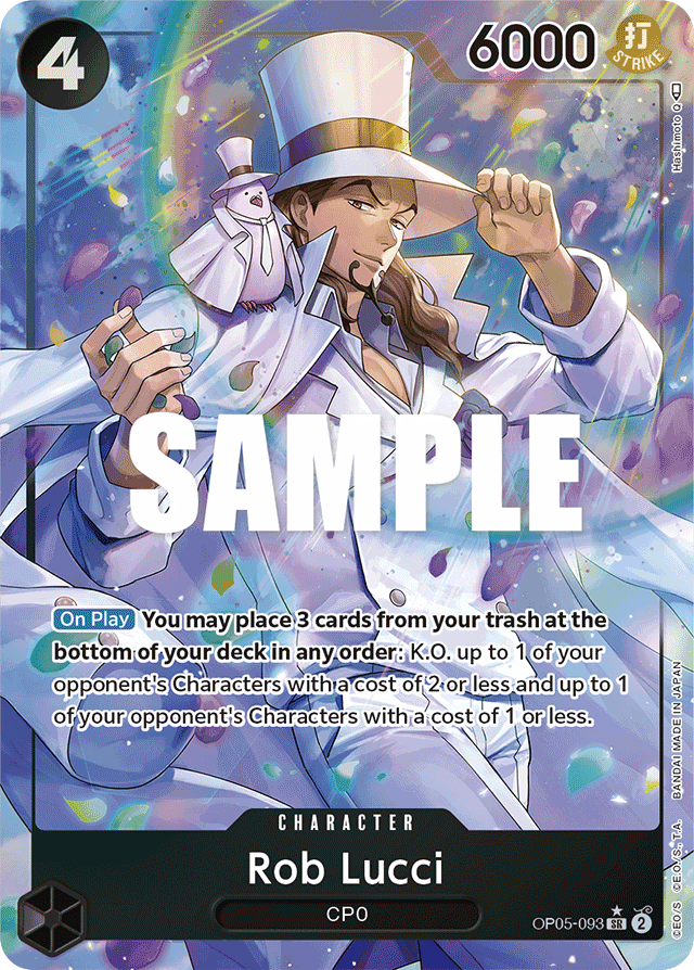 Rob Lucci - OP05-093 - Super Rare (Alternate Art) - Awakening of the New Era