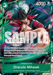 Dracule Mihawk - ST12-003 - Super Rare (Regional Participant Stamp) - Zoro and Sanji