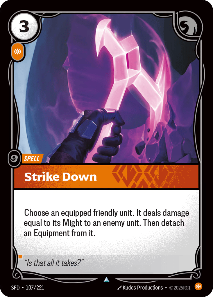 Strike Down - 107/221 - Uncommon - Spiritforged