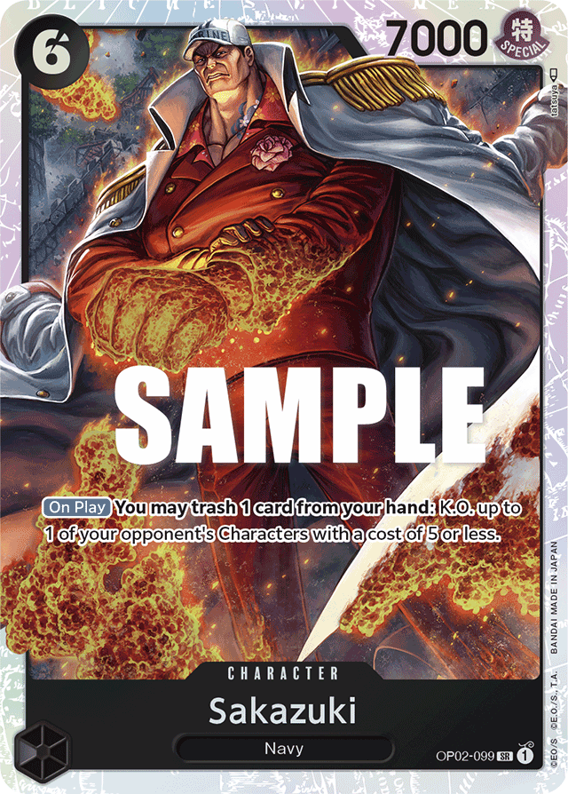 Sakazuki - OP02-099 - Super Rare - Paramount War