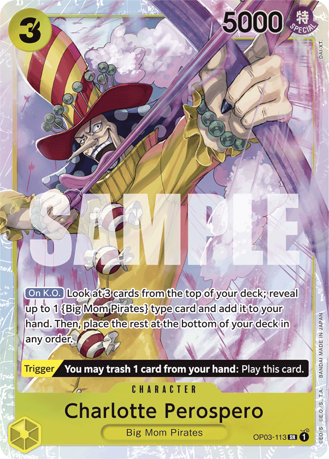 Charlotte Perospero - OP03-113 - Super Rare (Reprint) - Pillars of Strength