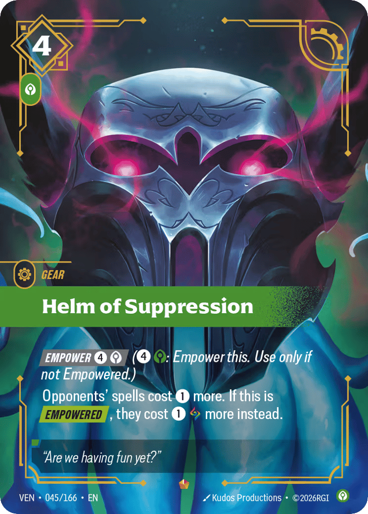 Helm Of Suppression - 045/166 - Epic - Vendetta