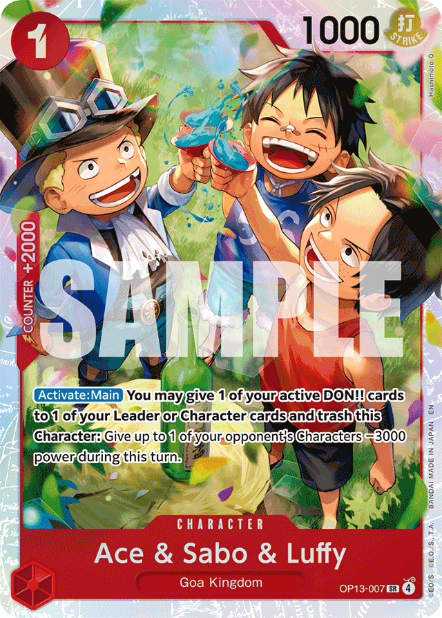 Ace & Sabo & Luffy - OP13-007 - Super Rare - Carrying On His Will