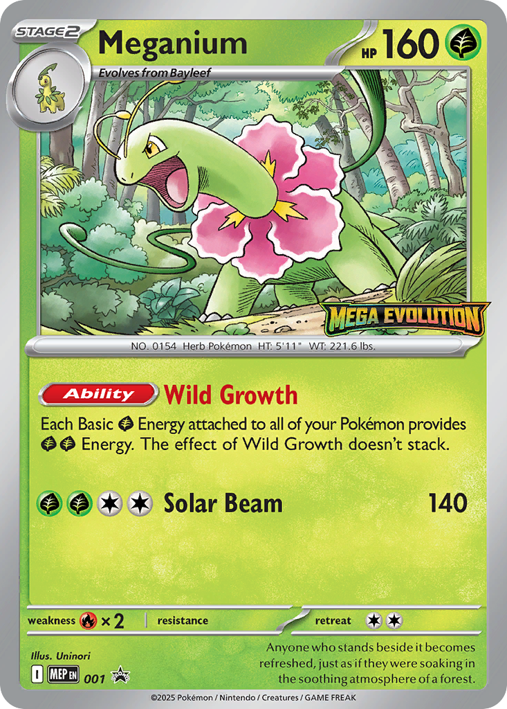 Meganium - 001 - Mega Evolution Black Star Promos