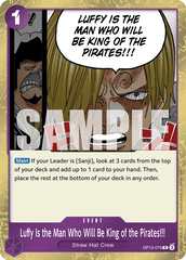 Luffy Is the Man Who Will Be King of the Pirates!!! - OP12-079 - Rare - Legacy of the Master