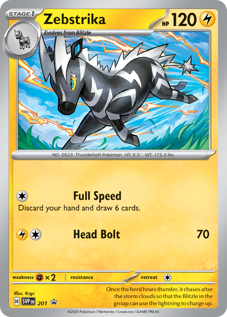 Zebstrika - 201 - Scarlet & Violet Black Star Promos