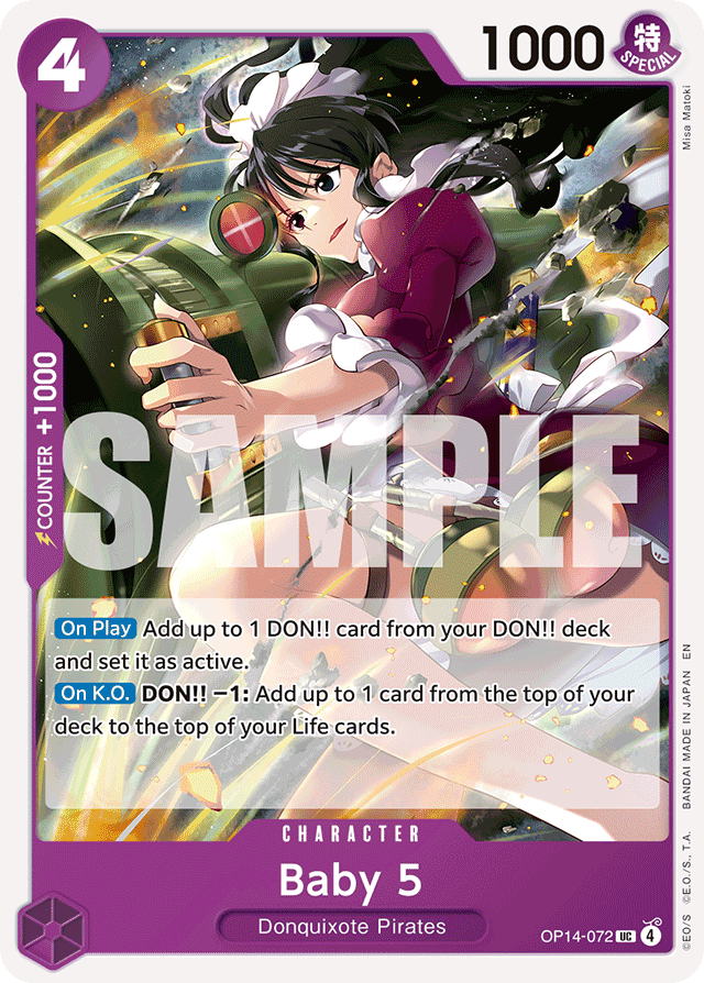 Baby 5 - OP14-072 - Uncommon - The Azure Sea's Seven
