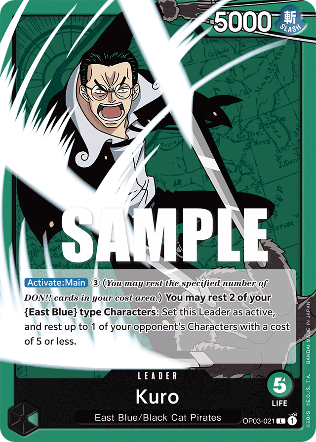 Kuro - OP03-021 - Leader - Pillars of Strength