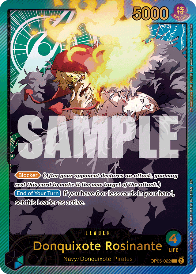 Donquixote Rosinante - OP05-022 - Leader (Special Alternate Art) - Awakening of the New Era