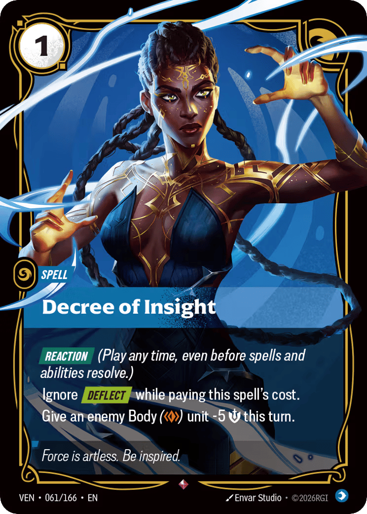 Decree Of Insight - 061/166 - Rare - Vendetta