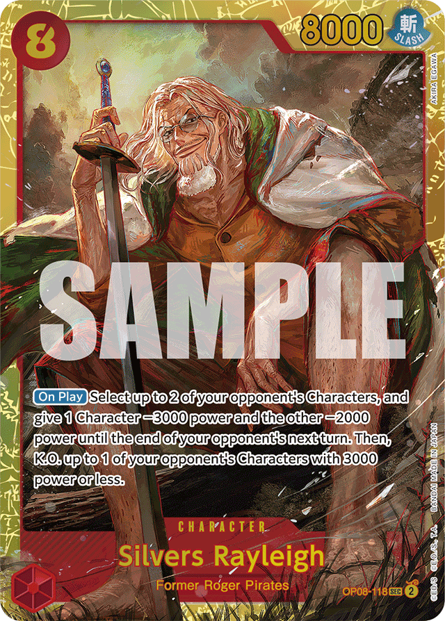 Silvers Rayleigh - OP08-118 - Secret Rare - Two Legends