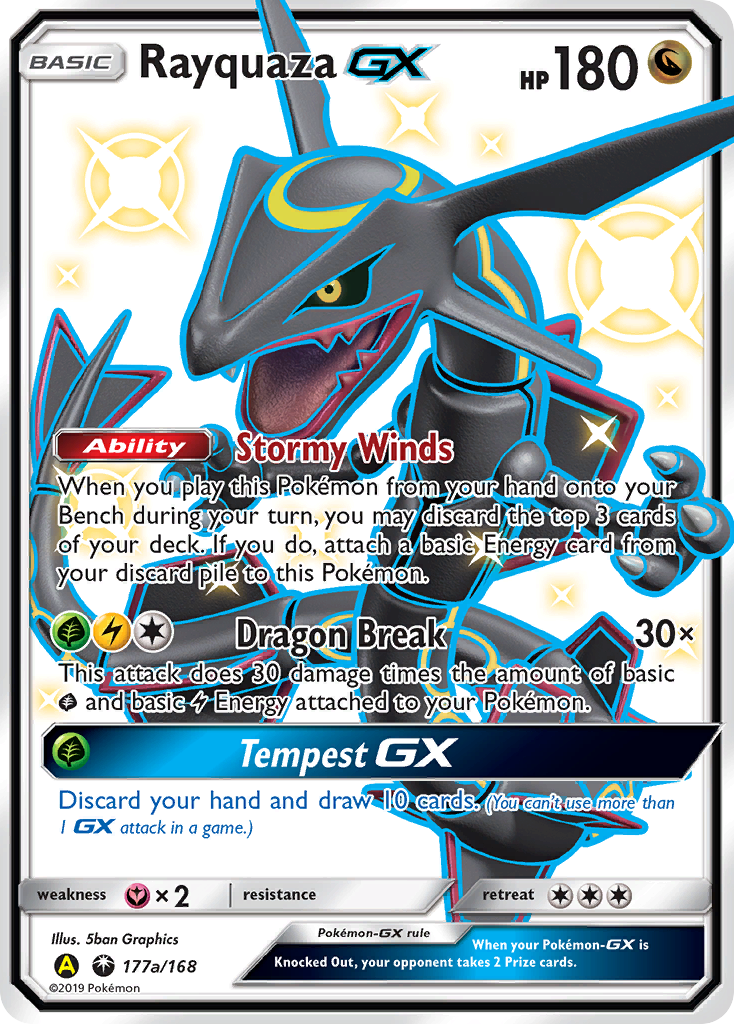 Rayquaza-GX - 177a/168 - Celestial Storm