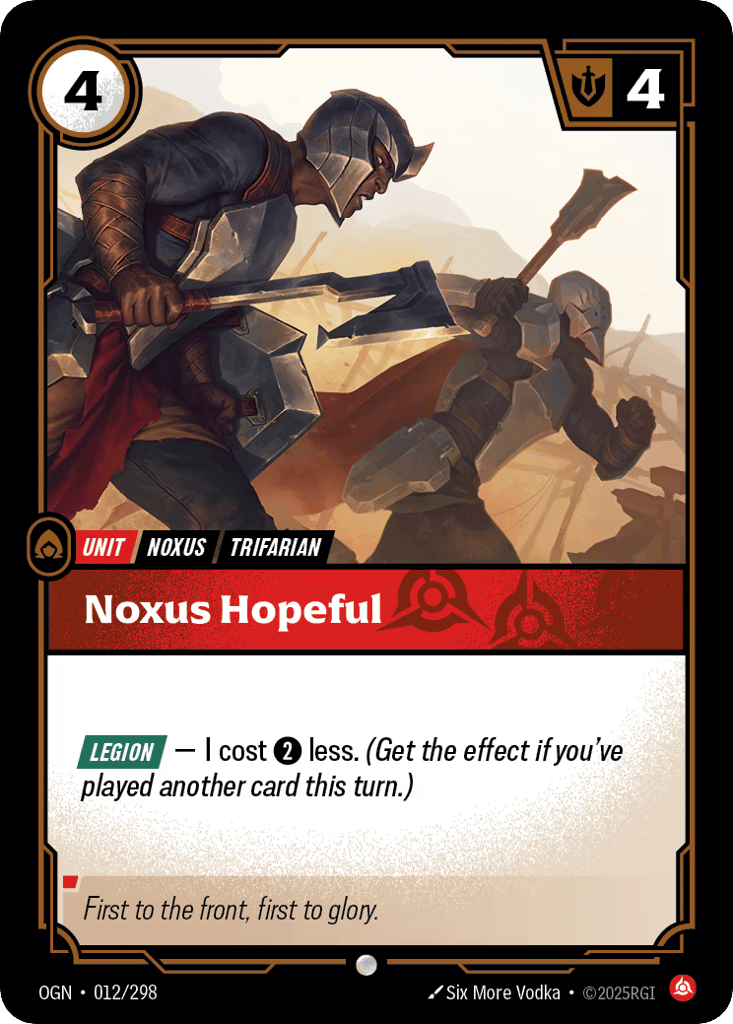 Noxus Hopeful - 012/298 - Common - Origins