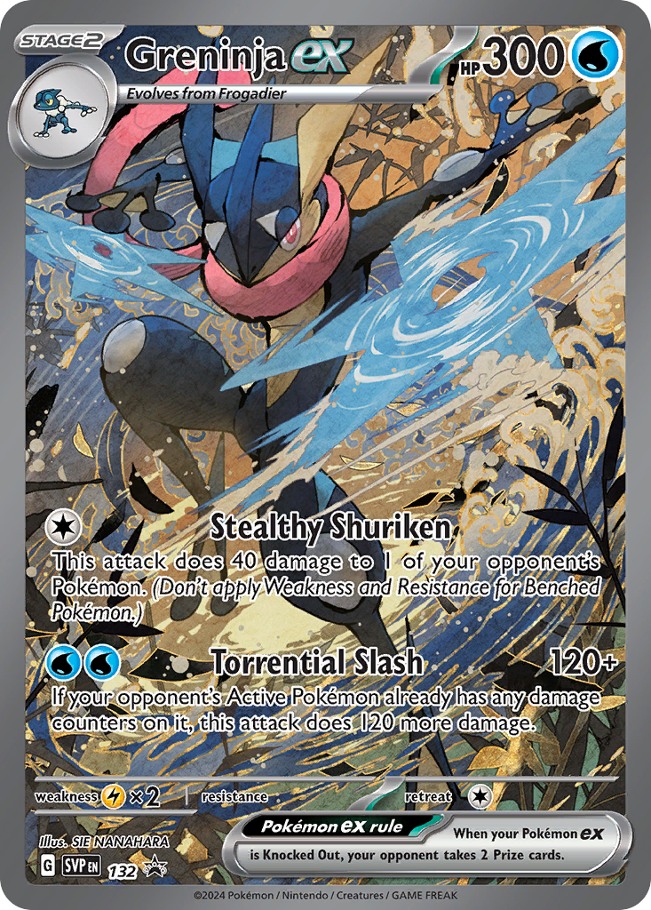 Greninja ex - 132 - Scarlet & Violet Black Star Promos
