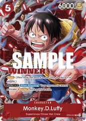 Monkey.D.Luffy - ST01-012 - Super Rare (Treasure Cruise Winner Stamp) - Straw Hat Crew