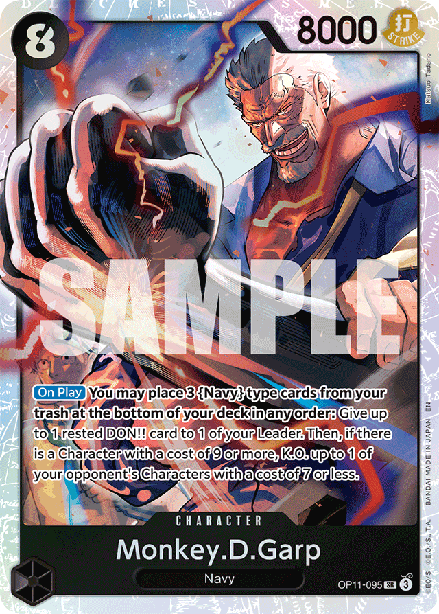 Monkey.D.Garp - OP11-095 - Super Rare - A Fist Of Divine Speed