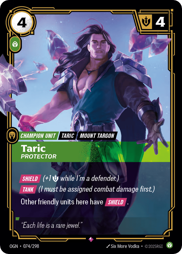 Taric, Protector - 074/298 - Rare - Origins