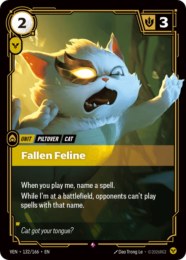 Fallen Feline - 132/166 - Rare - Vendetta