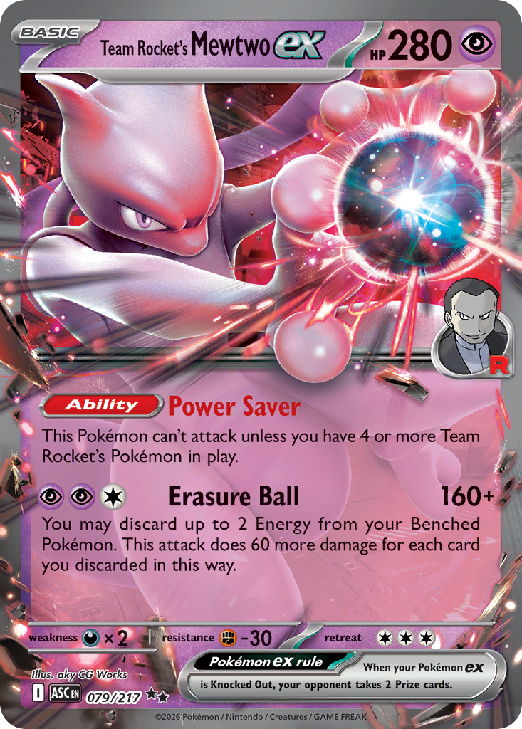 Team Rocket's Mewtwo ex - 079/217 - Ascended Heroes