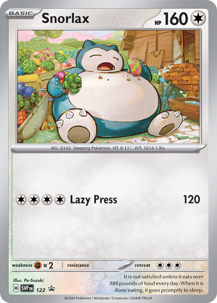 Snorlax - 122 - Scarlet & Violet Black Star Promos