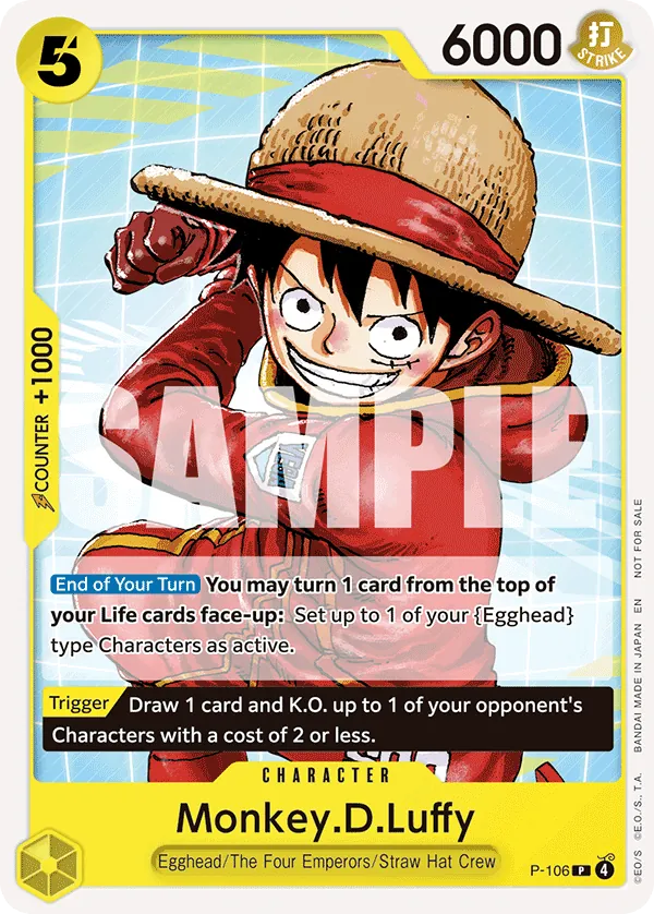 Monkey.D.Luffy - P-106 - Promo (Alternate Art) - Promos