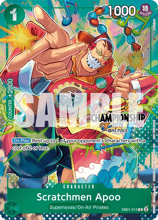 Scratchmen Apoo - EB01-015 - Rare (Championship Stamp) - Memorial Collection