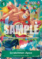 Scratchmen Apoo - EB01-015 - Rare (Championship Stamp) - Memorial Collection
