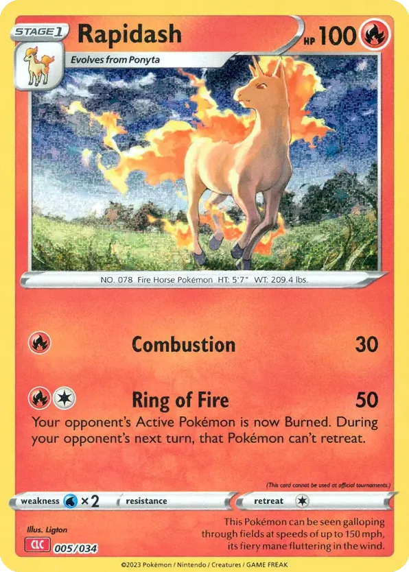 Rapidash - 05/34 - Pokémon TCG Classic - Charizard