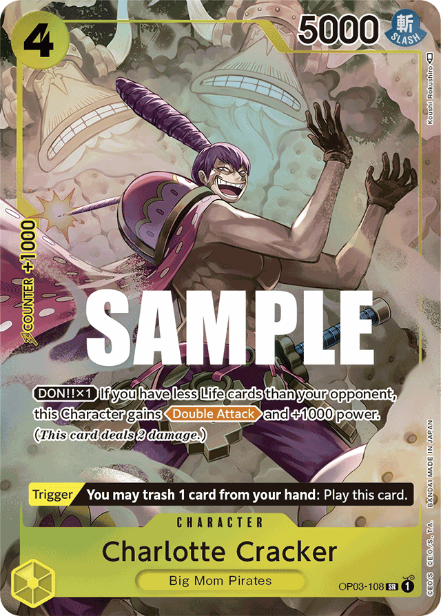 Charlotte Cracker - OP03-108 - Super Rare (Alternate Art) - Pillars of Strength