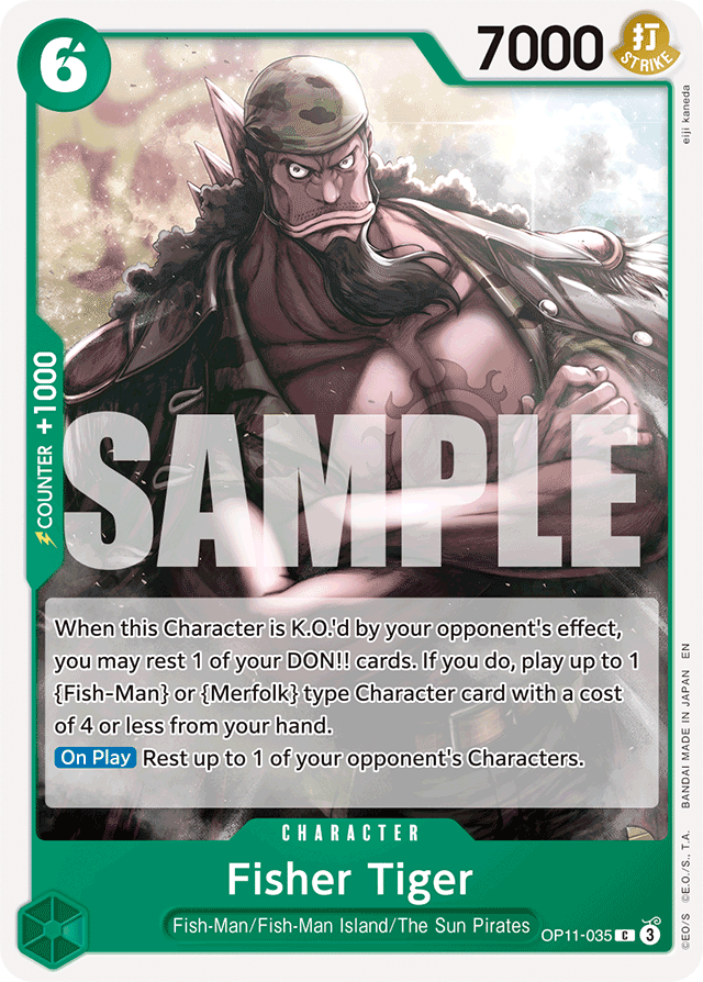 Fisher Tiger - OP11-035 - Common - A Fist Of Divine Speed
