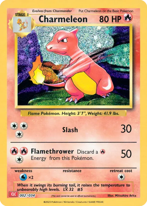Charmeleon - 02/34 - Pokémon TCG Classic - Charizard