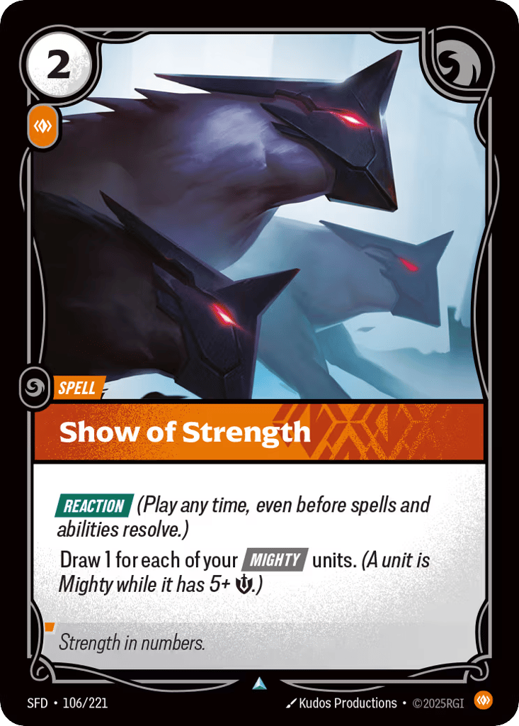Show Of Strength - 106/221 - Uncommon - Spiritforged