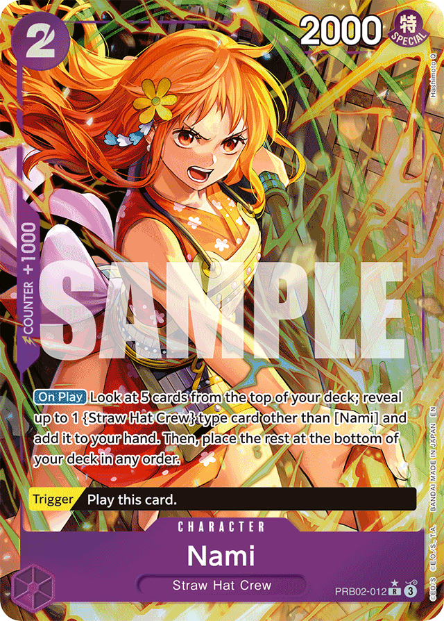 Nami - PRB02-012 - Rare (Alternate Art) - The Best Vol.2