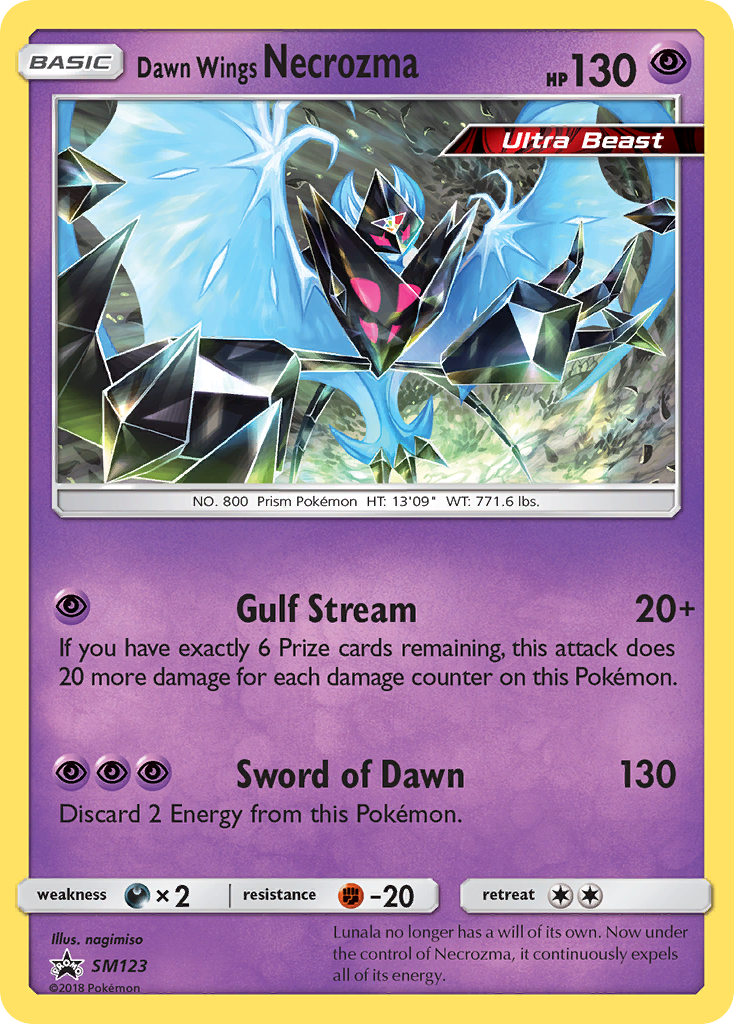 Dawn Wings Necrozma - SM123 - SM Black Star Promos