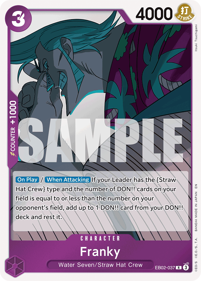 Franky - EB02-037 - Rare - Anime 25th Collection