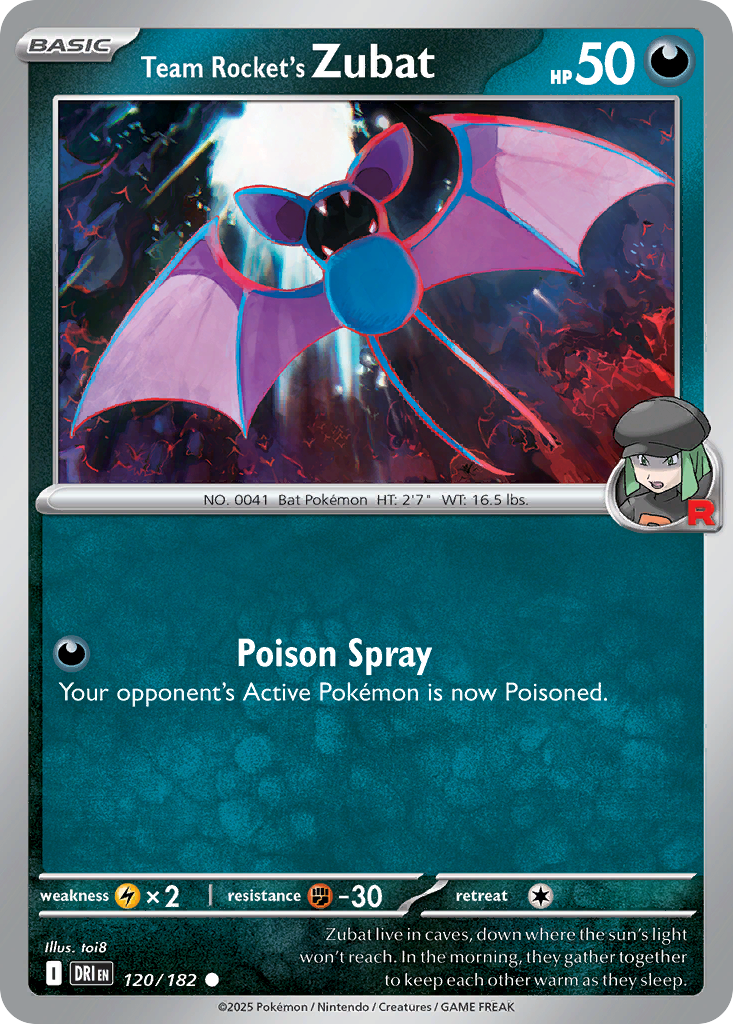 Team Rocket's Zubat - 120/182 - Destined Rivals