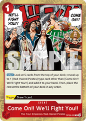 Come On!! We'll Fight You!! - OP09-020 - Rare (Reprint) - Emperors In The New World