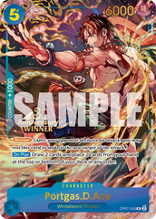 Portgas.D.Ace - OP07-053 - Rare (Third Anniversary Winner Stamp) - 500 Years In The Future
