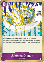 Lightning Dragon - OP15-077 - Rare - Adventure on Kami's Island