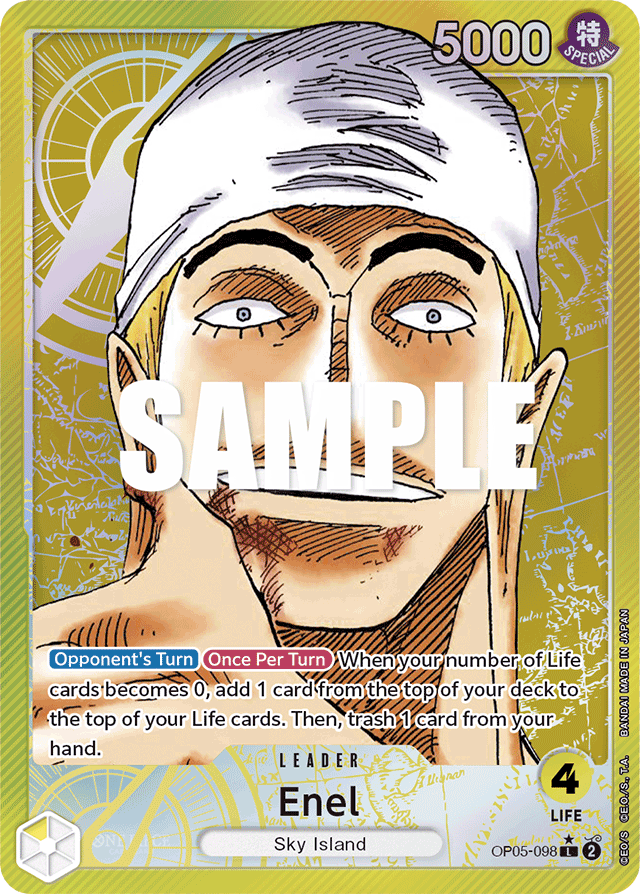 Enel - OP05-098 - Leader (Alternate Art) - Awakening of the New Era