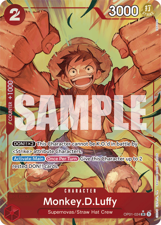 Monkey.D.Luffy - OP01-024 - Super Rare (Premium Alt Art) - Romance Dawn