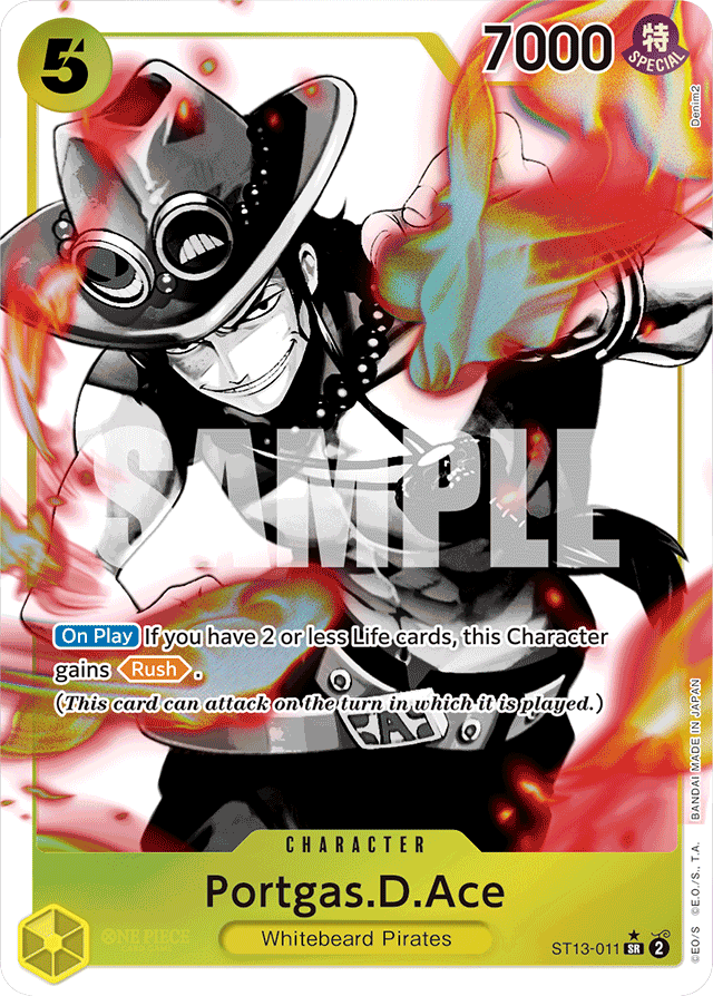 Portgas.D.Ace - ST13-011 - Super Rare (Alternate Art) - Ultra Deck: The Three Brothers