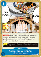 Sorry. I'm a Goner. - EB01-029 - Common - Memorial Collection