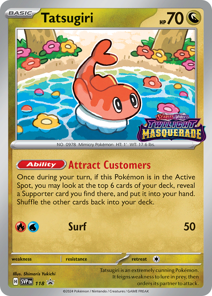 Tatsugiri - 118 - Scarlet & Violet Black Star Promos