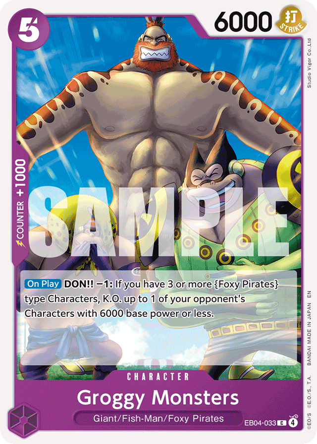 Groggy Monsters - EB04-033 - Common - Egghead Crisis