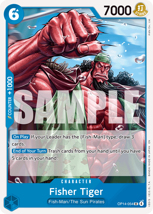 Fisher Tiger - OP14-054 - Uncommon - The Azure Sea's Seven