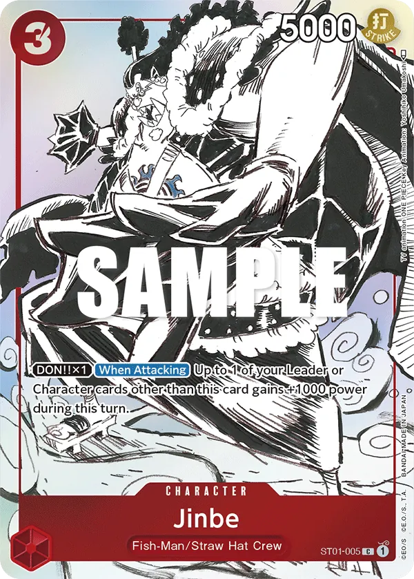 Jinbe - ST01-005 - Common (Gift Collection Alt Art) - Straw Hat Crew