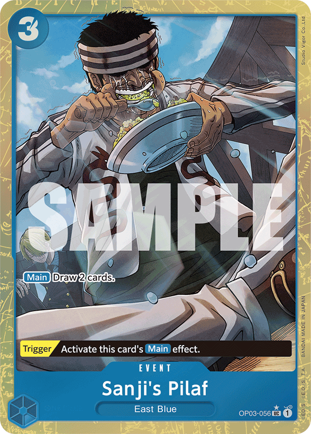 Sanji's Pilaf - OP03-056 - Uncommon (Premium Alt Art) - Pillars of Strength