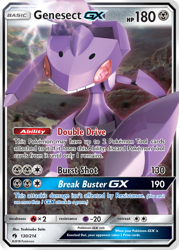 Genesect-GX - 130/214 - Lost Thunder