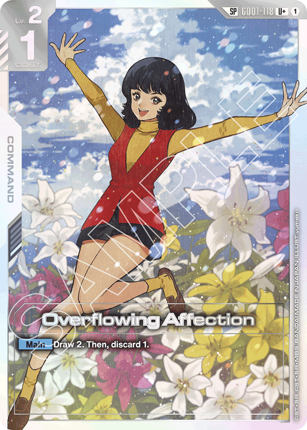 Overflowing Affection - GD01-118 - Uncommon (Premium Alt Art) - Newtype Rising